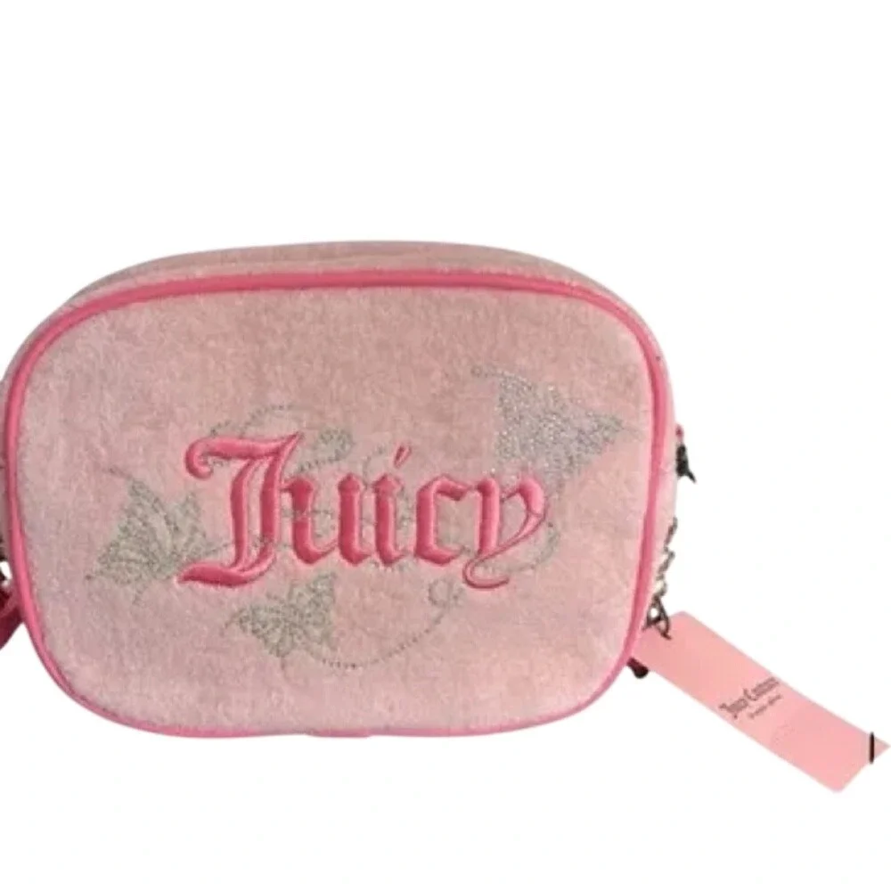 Juicy Couture‎ Wingin It Camera Bag Pink Diamond Crossbody NWT - Picture 3 of 5